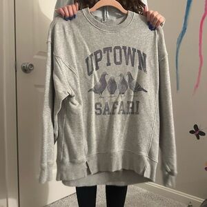 Gray Uptown Safari Women's Sweater